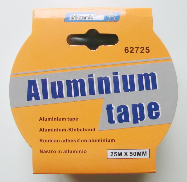 Alu Tape Aluminium Band Klebeband - 6 x 25 m = 150 Meter - 50 mm breit (0,17€/m)
